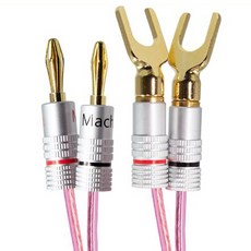 韓國製 香蕉 TO Y型插頭 30C 喇叭線, ML-C3BM05(5m), 1個