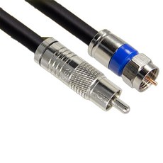 韓國製 RCA 轉 RF 5C 同軸電纜 高級款 黑色, MLZ-CR100 10m, 1個