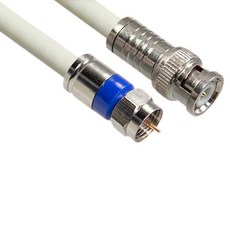 마하링크 국산 BNC TO RF 5C 동축 케이블 고급형 화이트, 10m, 1개