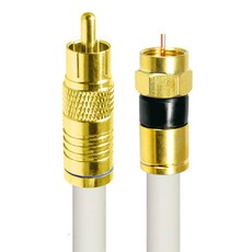 에이치디탑 국산 골드 RCA TO RF 5C 동축 케이블 화이트, 1개, 7m
