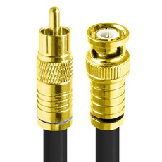HDtop 韓國製 Gold RCA TO BNC 5C 同軸電纜 黑色, HT-ZGCB300 (30m), 1個