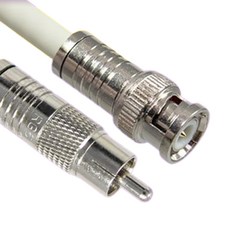 韓國製 RCA TO BNC 5C 同軸電纜 高級型 白色, MLZ-WCB500 50m, 1個