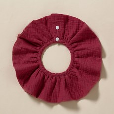 HARAROI 嬰幼兒棉紗滾邊圍兜領巾