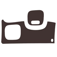 메이튼 순정 컬러 가죽 핸들하단 스크래치 커버, 현대 아이오닉 5, 초코브라운