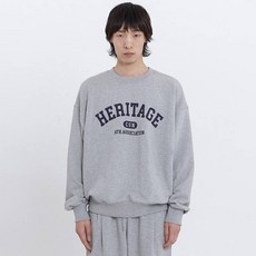 꼼소넛 남녀공용 베이직 레터링 라운드 맨투맨 티 CSOt-305