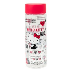 LiLFANT Hello Kitty 立體臉透明水瓶, 1個, 混合顏色, 500ml