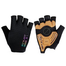 GUB G95 凝膠軟墊自行車半指手套 雙手組, 1套, 黑色