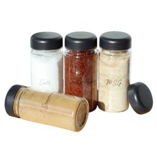 가쯔 레터링 양념통 4p + 스티커 15종 세트, 400ml, 4개