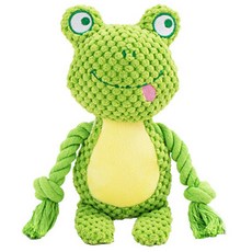 DING DONG PET 寵物動物拔河遊戲沙沙聲響娃娃, 1個, 青蛙