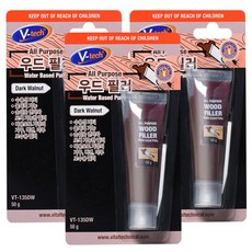 Vtech 우드필러 다크월넛 50g VT-135DW, 3개