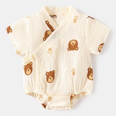 Bebeniz 幼兒吊帶圖案夏季短袖套裝