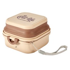 DING DONG PET 摺疊式戶外飲水碗, 米色, 1個