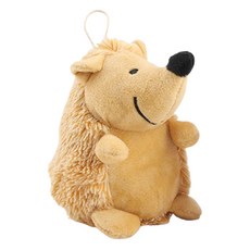 DING DONG PET 寵物刺蝟拉扯沙沙作響玩偶, 1個, 棕色