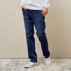 알렉스앨빈 남성용 슬림 스트레이트 청바지 A201MPT517