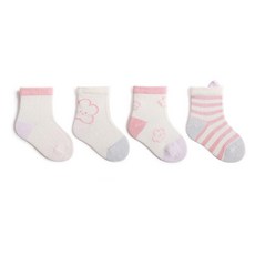 HARAROI 嬰幼兒 F經典襪子 4雙組