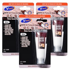 V-tech 木質補土 白色, 3個