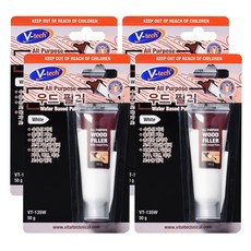 Vtech 우드필러 화이트 50g VT-135W, 4개