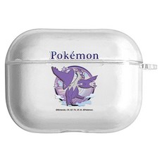 포켓몬 메가 에어팟프로1 젤리 케이스, 투명, 메가라티아스