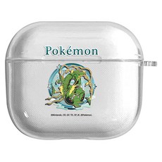 포켓몬 메가 에어팟3 투명 젤리 케이스, 메가레쿠쟈, 메가레쿠쟈