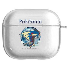 포켓몬 메가 에어팟3 투명 젤리 케이스, 메가갸라도스, 메가갸라도스