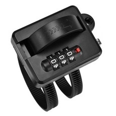 콕스 HLOCK 오토바이 자전거 헬멧 도난방지 번호 자물쇠, 블랙 × 1개, 1개