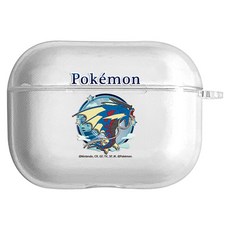 포켓몬 메가 에어팟프로2 젤리 케이스, 투명, 메가갸라도스
