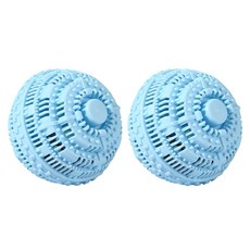 Ju and Ji 無洗劑陶瓷矽膠洗衣球, 藍色, 2個