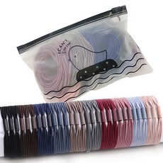 gelluna 三線牢固大容量髮帶 橡皮筋髮圈 100入組 LH-121