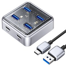 ORICO 奧睿科 USB集線器 Type C 1m XHJ4U-U3-10, 混合色