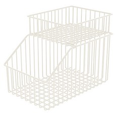 Block Mart 廚房水槽雙層調味料收納架, 白色, 1個