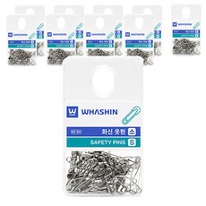 WHASHIN 安全別針 固定別針 吊卡包裝 小 40入, 單一顏色, 10個