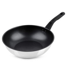 SAENGHWALEN Ruban 5層複合金不鏽鋼炒鍋, 1個, 24cm