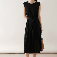페이퍼먼츠 비엘린 리본 벨트 민소매 원피스 22425