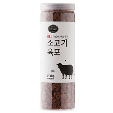 원더푸드 강아지 져키, 소고기, 1kg, 1개