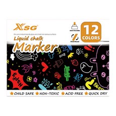 東亞PMS 水溶性螢光白板筆 3mm, 12色, 1個