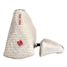 페논 헤리티지 골프 일자 반달 퍼터 자석 헤드 커버, 아이보리, 1개