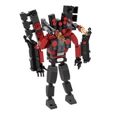 I'CLE Real Skibidi Toilet 相容積木, 火焰泰坦音響人, 1個