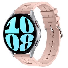 갓템44 矽膠智慧手錶錶帶 20mm, 淺粉色