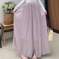 페이퍼먼츠 여성용 플리츠 와이드 치마바지 22534