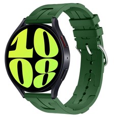 갓템44 矽膠智慧手錶錶帶 20mm, 綠色