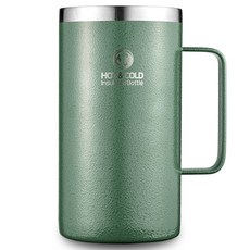 리벤스 데일리 스텐 보온보냉 손잡이 머그컵, 그린, 670ml, 1개