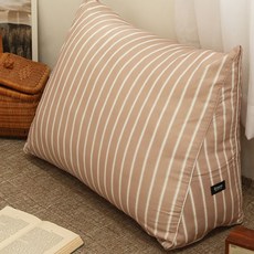 韓國 amante Wilson純棉三角靠枕, 淺褐色