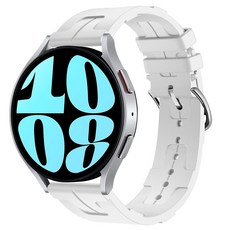 갓템44 矽膠智慧手錶錶帶 20mm, 白色
