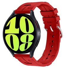 갓템44 矽膠智慧手錶錶帶 20mm, 紅色
