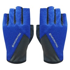 INCONTRO 輕量網眼運動半指手套, 藍色, 1個