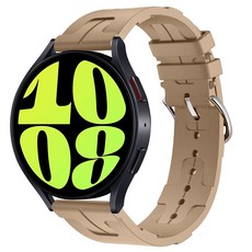 갓템44 실리콘 스마트워치 스트랩 20mm, 밀크티