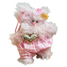 Hachan-i 毛根娃娃鑰匙圈, 1個, 粉紅色