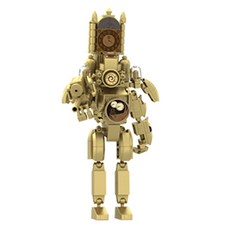 I'CLE 真實 Skibidi Toilet 馬桶人 樂高相容積木, 14 泰坦時鐘人