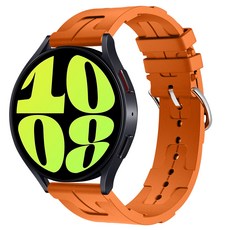 갓템44 矽膠智慧手錶錶帶 20mm, 橘色