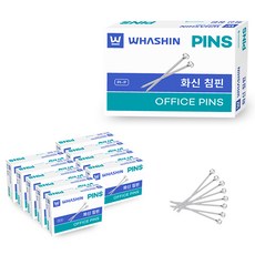 화신 침핀 실버, 190개입, 10개